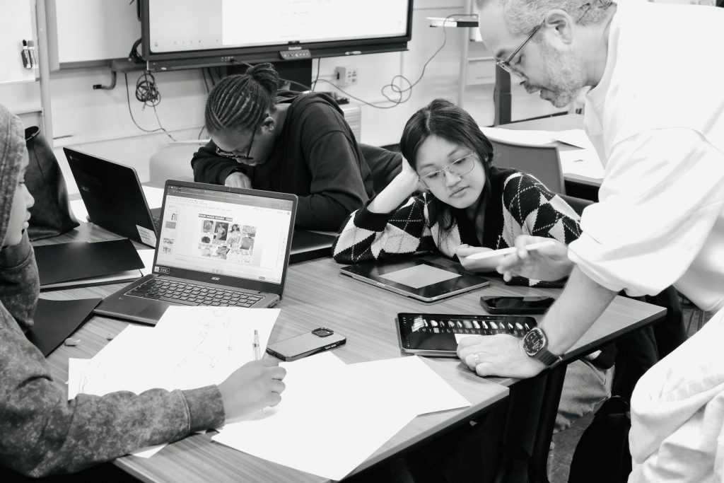 Fashion educator Carlos De Moya led a six-week Workplace Challenge at The Manhattan Early College School for Advertising. Students created capsule collections, presented to industry judges and discovered what fashion really demands.